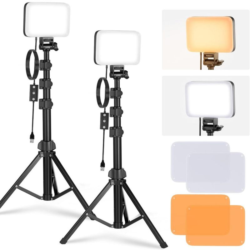 GEF - Luces Led Iluminacion Para Fotografía Profesional Luz 7600k