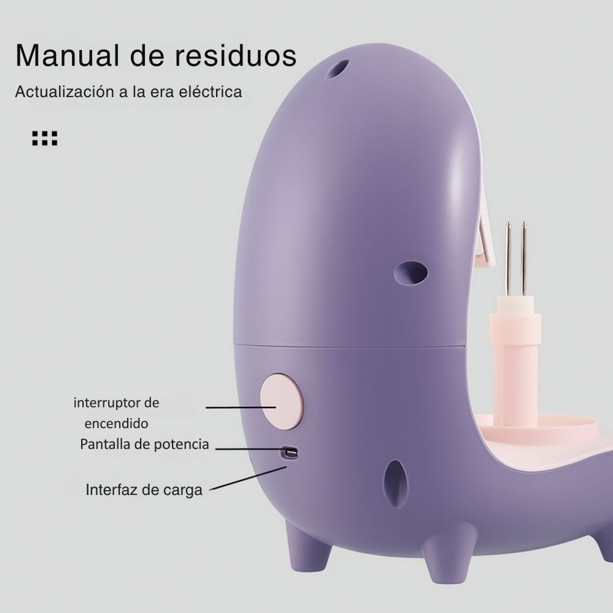 GENERICO - Pelador Eléctrico Giratorio Automático Frutas Verduras