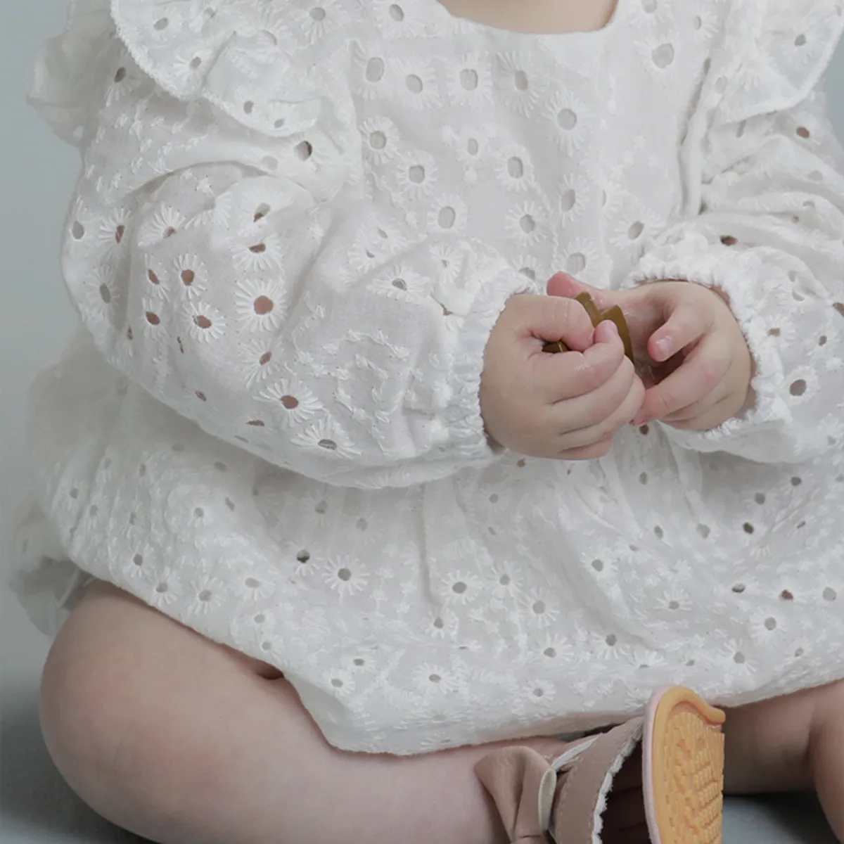 BABY SAMUU - Conjunto blusa y short ojalillo Anna