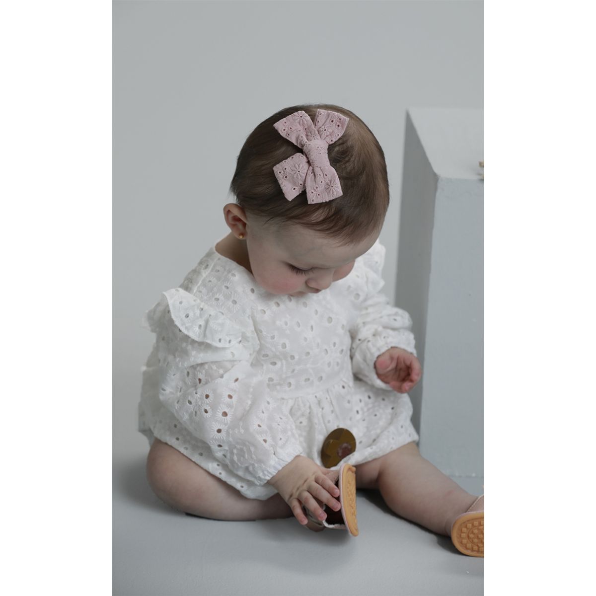 BABY SAMUU - Conjunto blusa y short ojalillo Anna