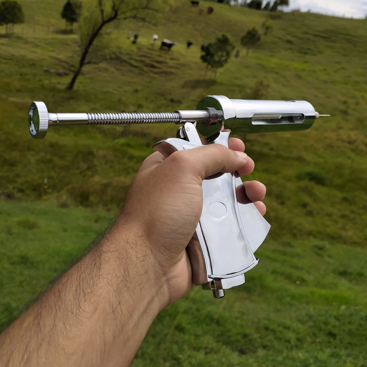 AGROFACIL HAY OTRA MANERA - Jeringa Automática Metálica Pro 50ml Agrofácil