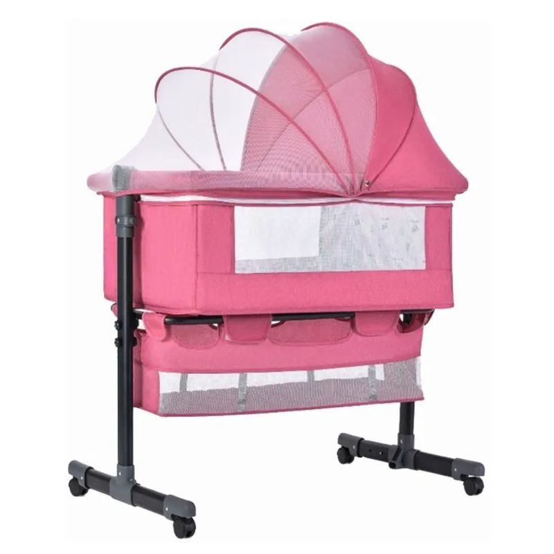 BEBESITOS - Cuna Colecho Para Bebe Con Mosquitero Mecedora Y Organizador