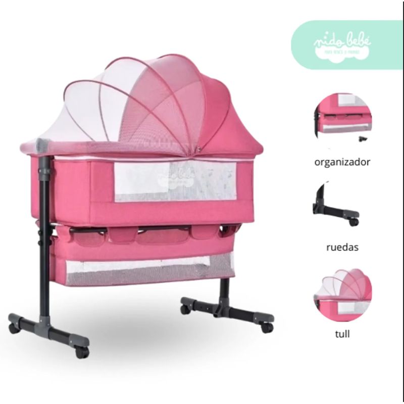 BEBESITOS - CUNA COLECHO PREMIUM PARA BEBES + COLCHONETA