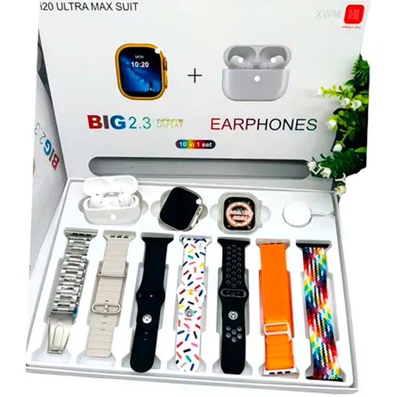 GENERICO - Reloj inteligente I20 smartwatch + audifonos + 7 pulsos