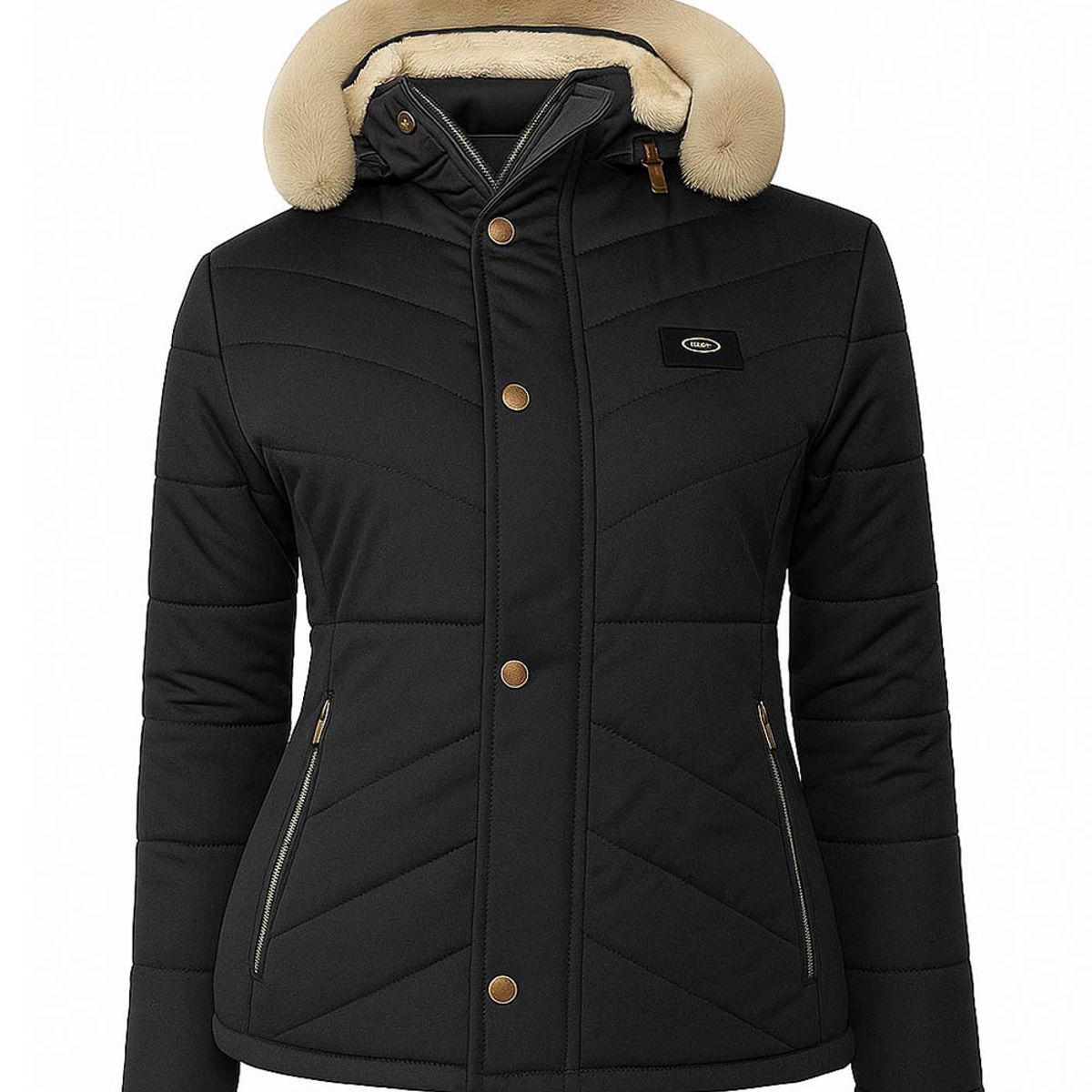 MODA EN CIRCUITO - Chaqueta Impermeable para Mujer Forrada en Ovejero