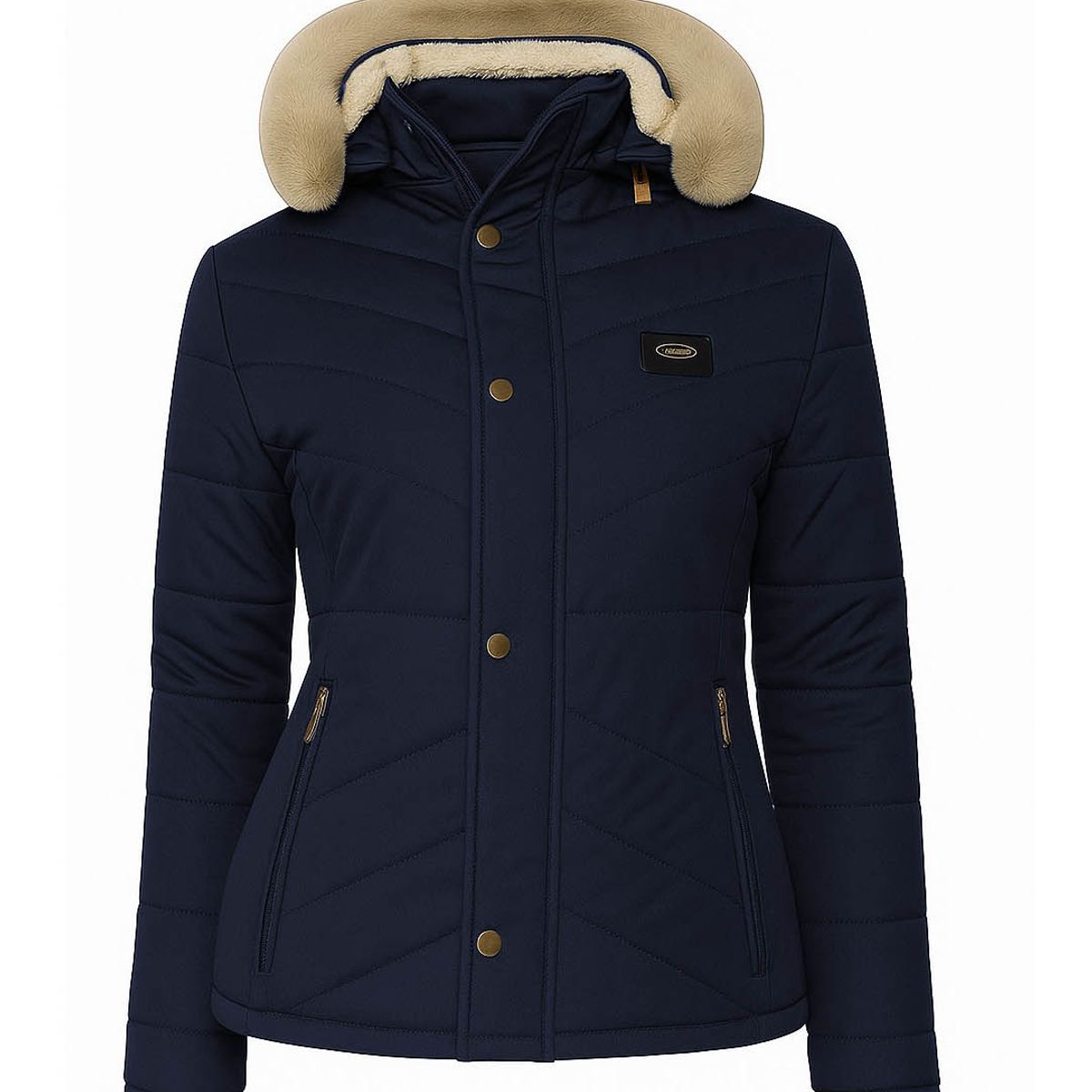 MODA EN CIRCUITO - Chaqueta Impermeable para Mujer Forrada en Ovejero