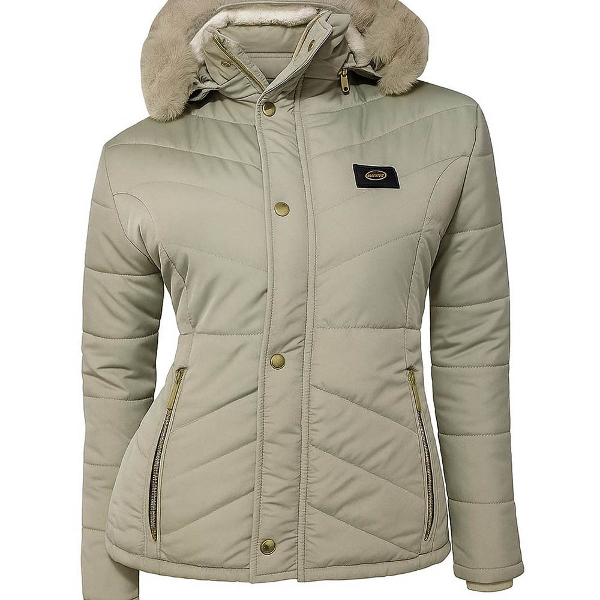 MODA EN CIRCUITO - Chaqueta Impermeable para Mujer Forrada en Ovejero