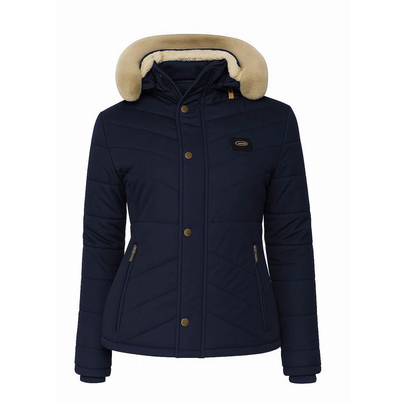 MODA EN CIRCUITO - Chaqueta Impermeable para Mujer Forrada en Ovejero