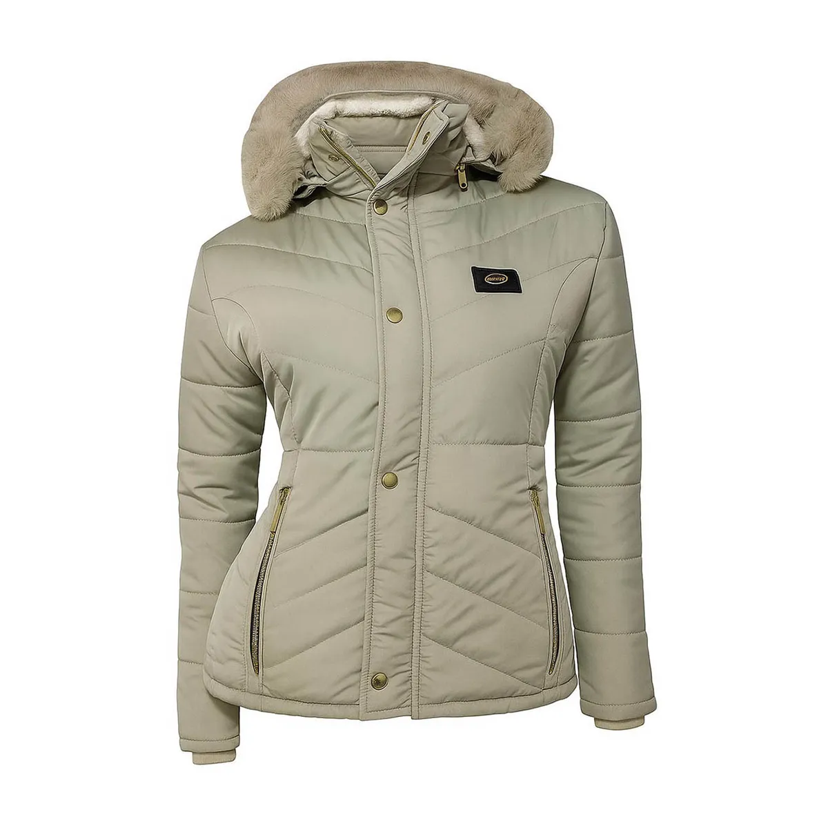 MODA EN CIRCUITO - Chaqueta Impermeable para Mujer Forrada en Ovejero