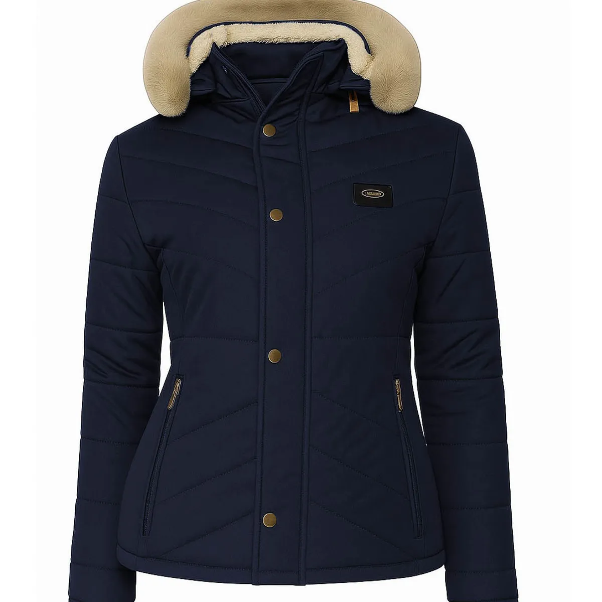 MODA EN CIRCUITO - Chaqueta Impermeable para Mujer Forrada en Ovejero