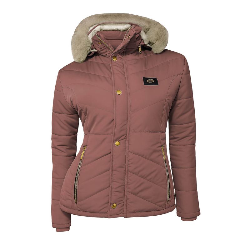 MODA EN CIRCUITO - Chaqueta Impermeable para Mujer Forrada en Ovejero