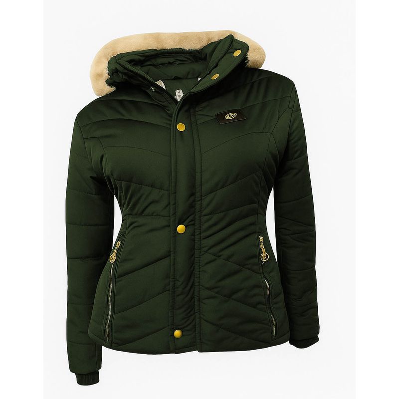 MODA EN CIRCUITO - Chaqueta Impermeable para Mujer Forrada en Ovejero