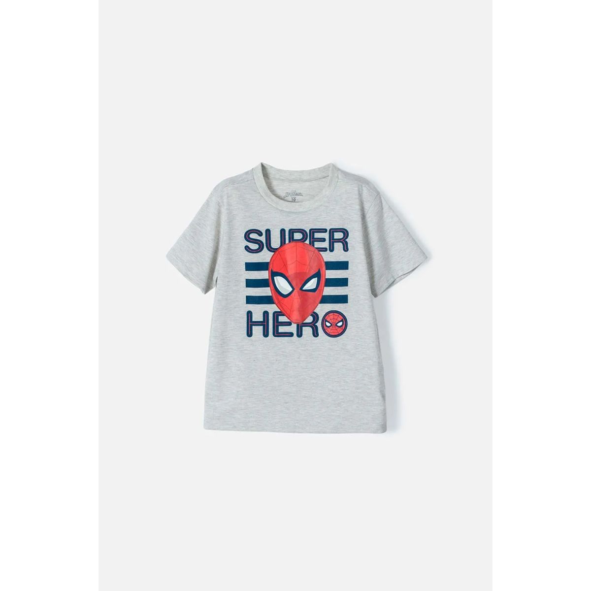 MARVEL - Camiseta de Spider-man manga corta gris para niño