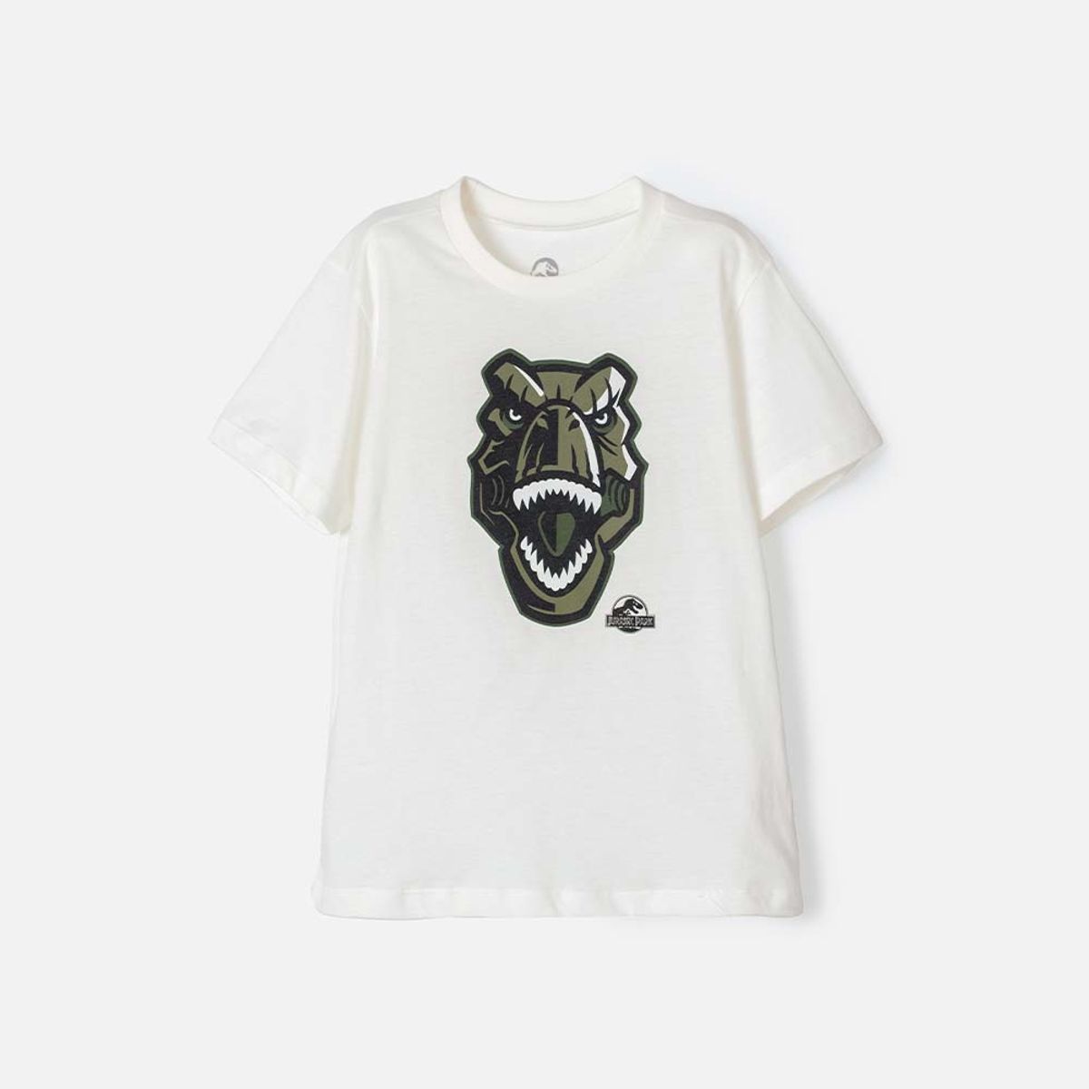 UNIVERSAL - Camiseta de Jurassic World manga corta blanca para niño