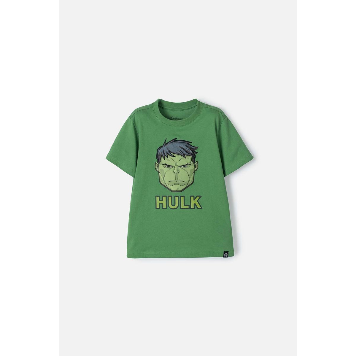 MARVEL - Camiseta de Hulk manga corta verde para niño