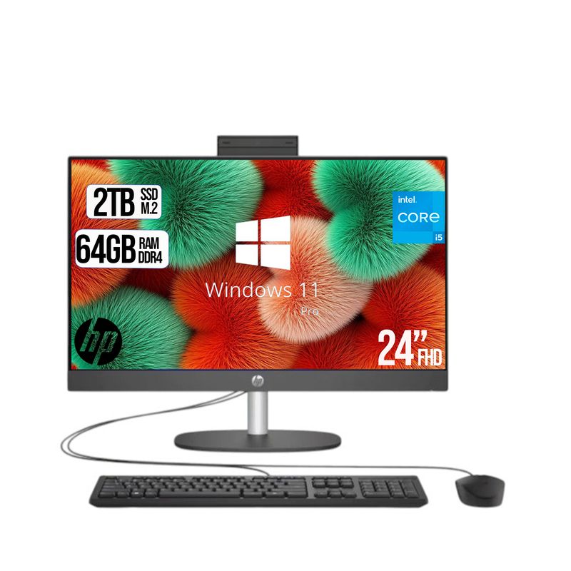 HP - TODO EN UNO HP CORPORATIVO INTEL CORE I5-1334U SSD 2TB RAM 64GB 24 FHD W11 PRO