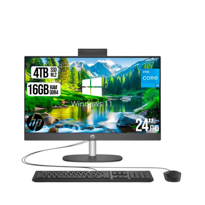 HP - TODO EN UNO HP CORPORATIVO INTEL CORE I5-1334U SSD 4TB RAM 16GB 24 FHD W11 PRO