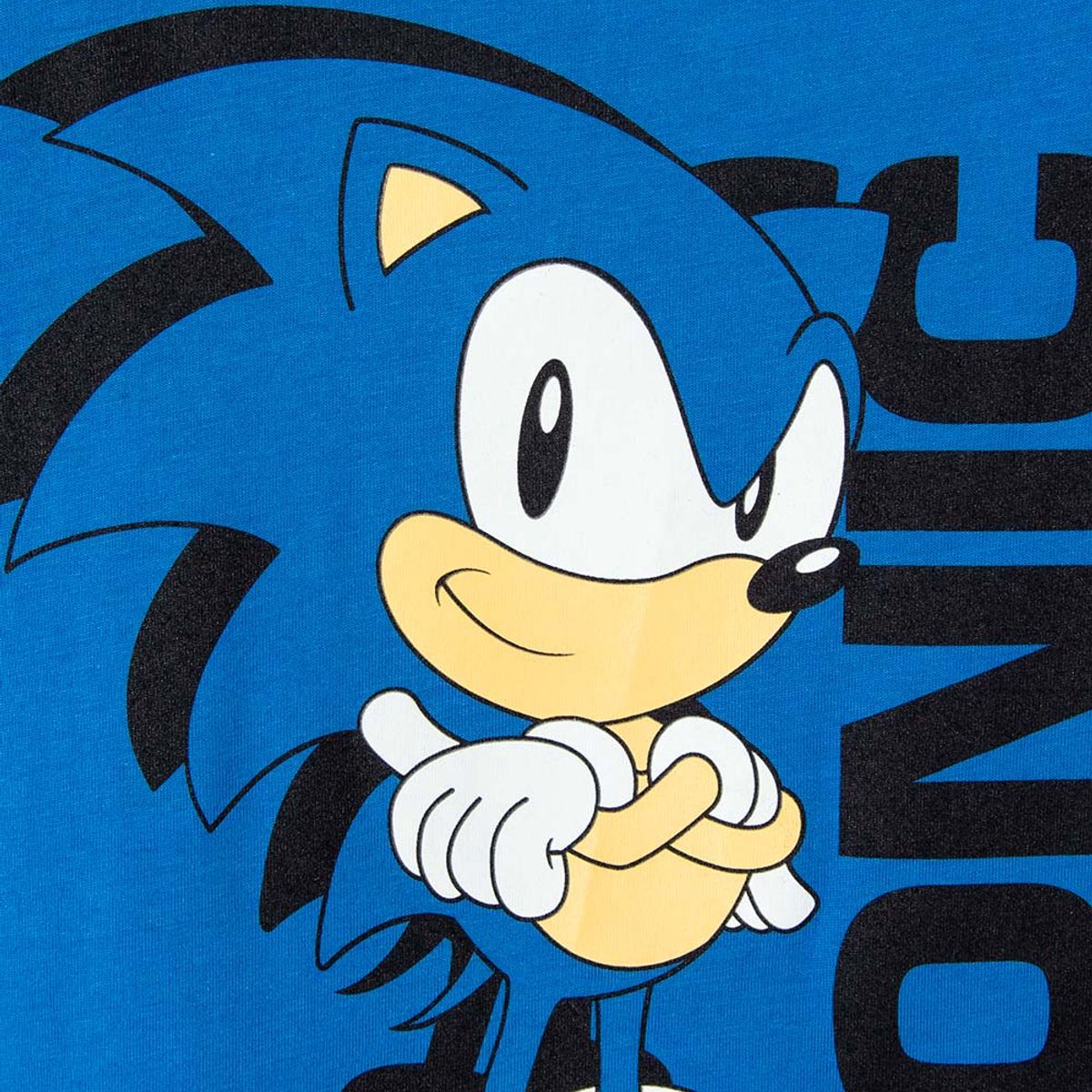 SONIC - Camiseta de Sonic manga corta azul para niño