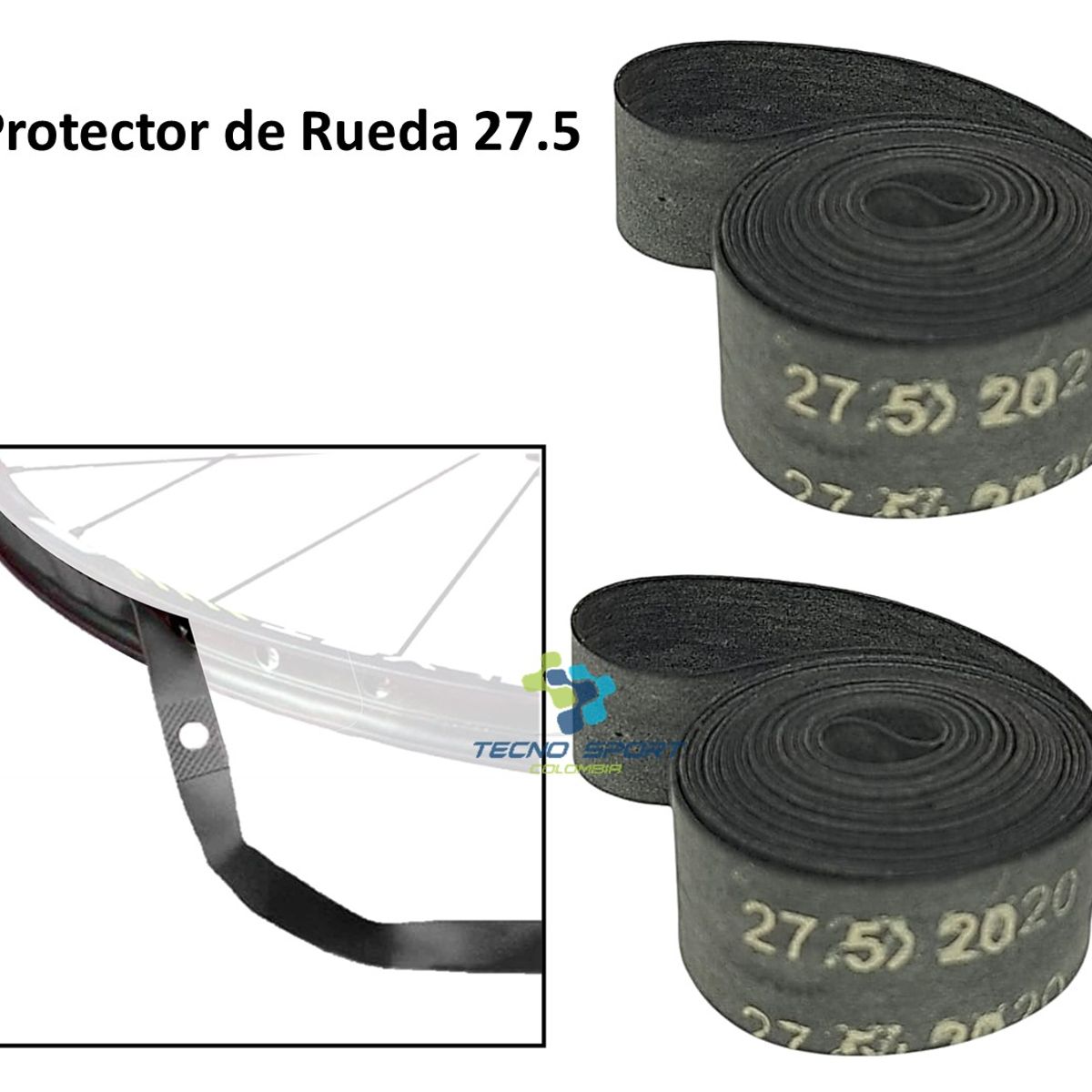 GW - Cinta Protectora Neumatico Bicicleta Rin 27.5 X2 Unidad