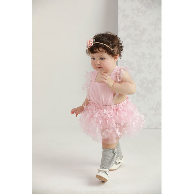 BABY SAMUU - Mameluco de tull con mariposas Clay