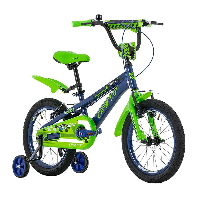 GW - Bicicleta Niño Niña Gw Rin 16 Accesorios Ruedas Auxiliares