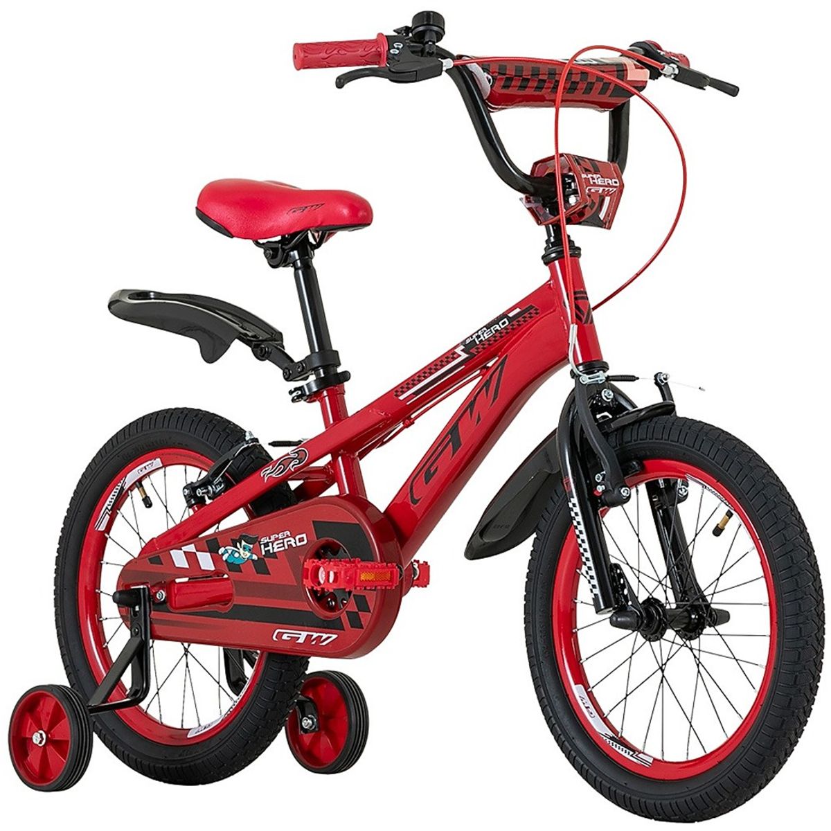 GW - Bicicleta Niño Niña Gw Rin 16 Accesorios Ruedas Auxiliares