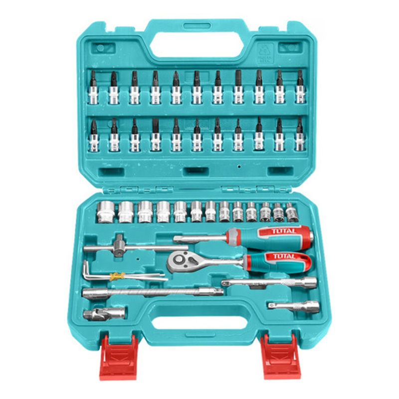 TOTAL - Juego De Rache Con Copas 14 X 46 Pzs Industrial Total