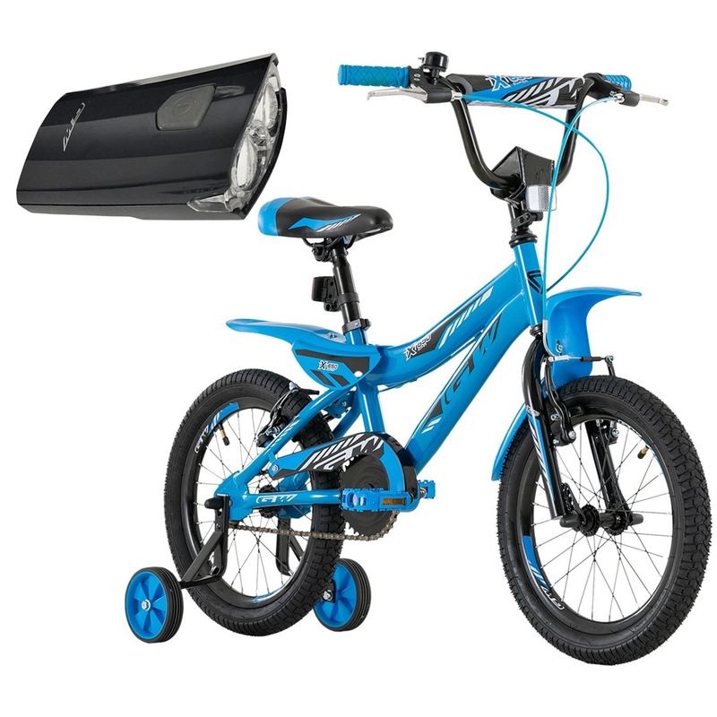 GW - Bicicleta Niño Niña Gw Rin 16 Accesorios Ruedas Auxiliares