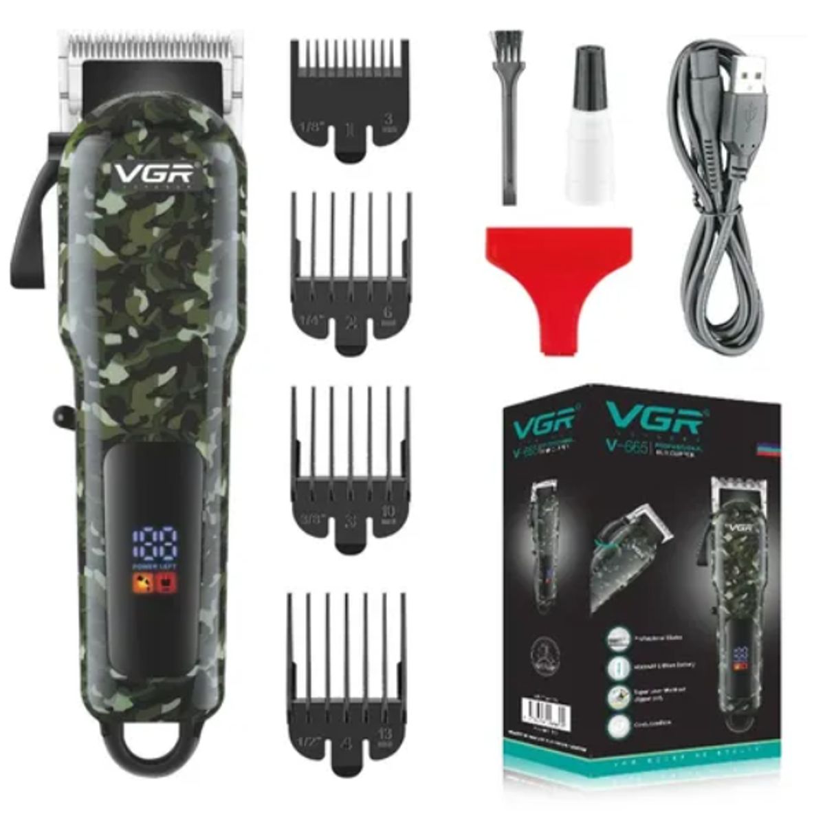 GENERICO - PELUQUERA ELECTRICA RECARGABLE VGR-665