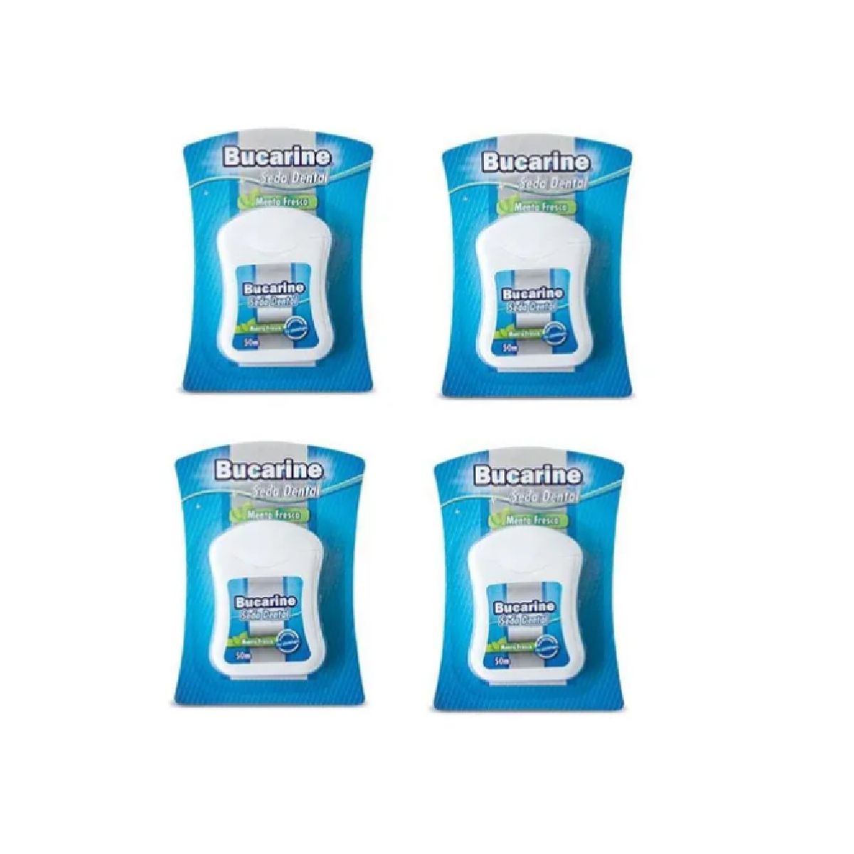 GENERICO - SEDA DENTAL BUCARINE 50 MTS x 4 Unidades