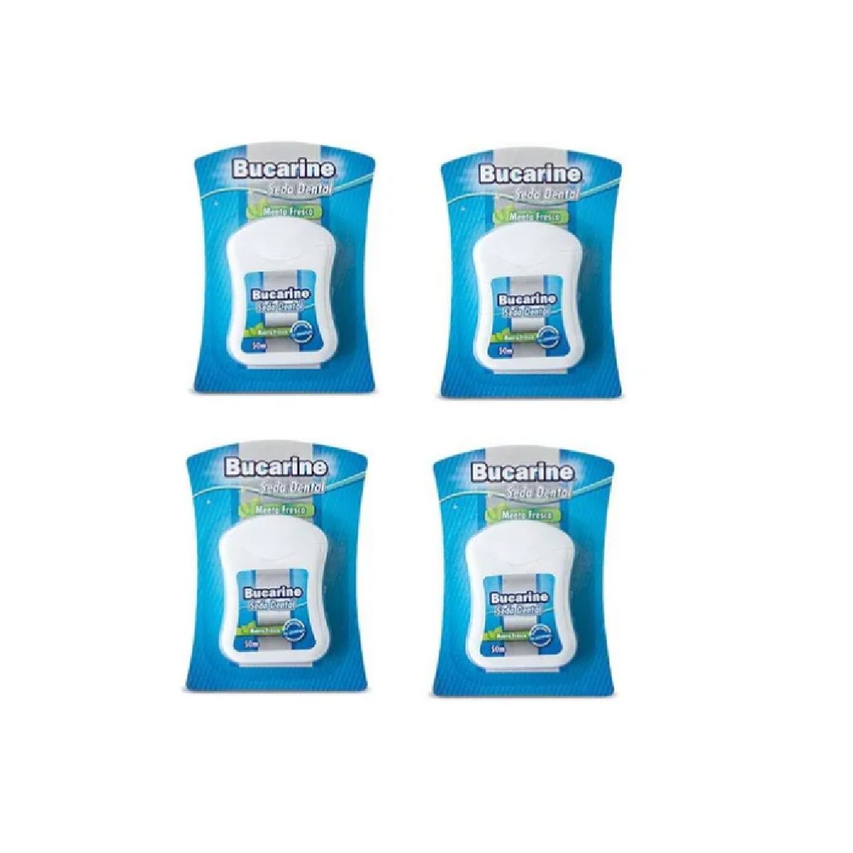 GENERICO - SEDA DENTAL BUCARINE 50 MTS x 4 Unidades