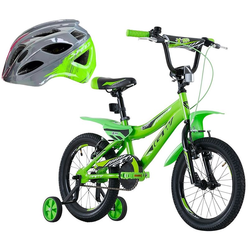 GW - Bicicleta + Casco Niño Niña Gw Rin 16 Con Accesorios
