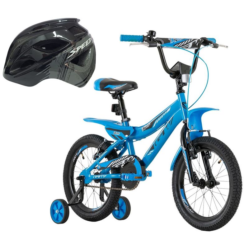 GW - Bicicleta + Casco Niño Niña Gw Rin 16 Con Accesorios