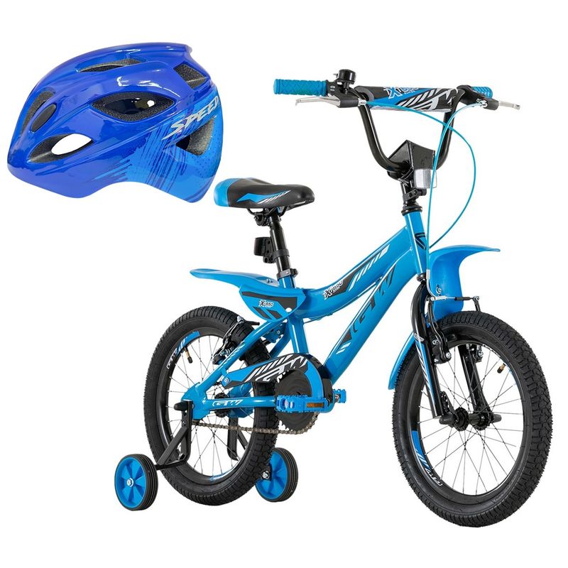 GW - Bicicleta + Casco Niño Niña Gw Rin 16 Con Accesorios