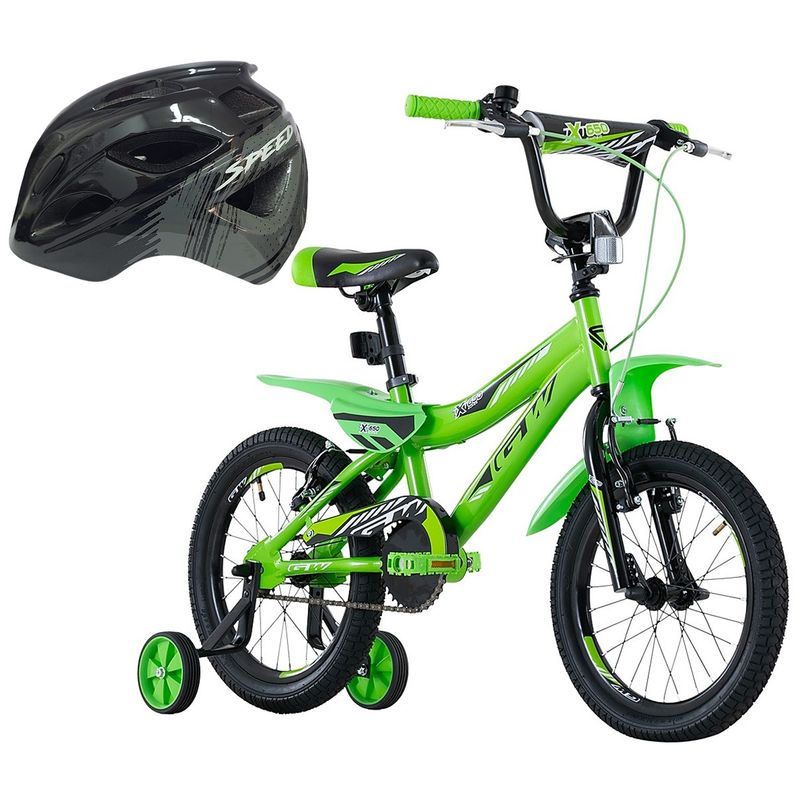 GW - Bicicleta + Casco Niño Niña Gw Rin 16 Con Accesorios