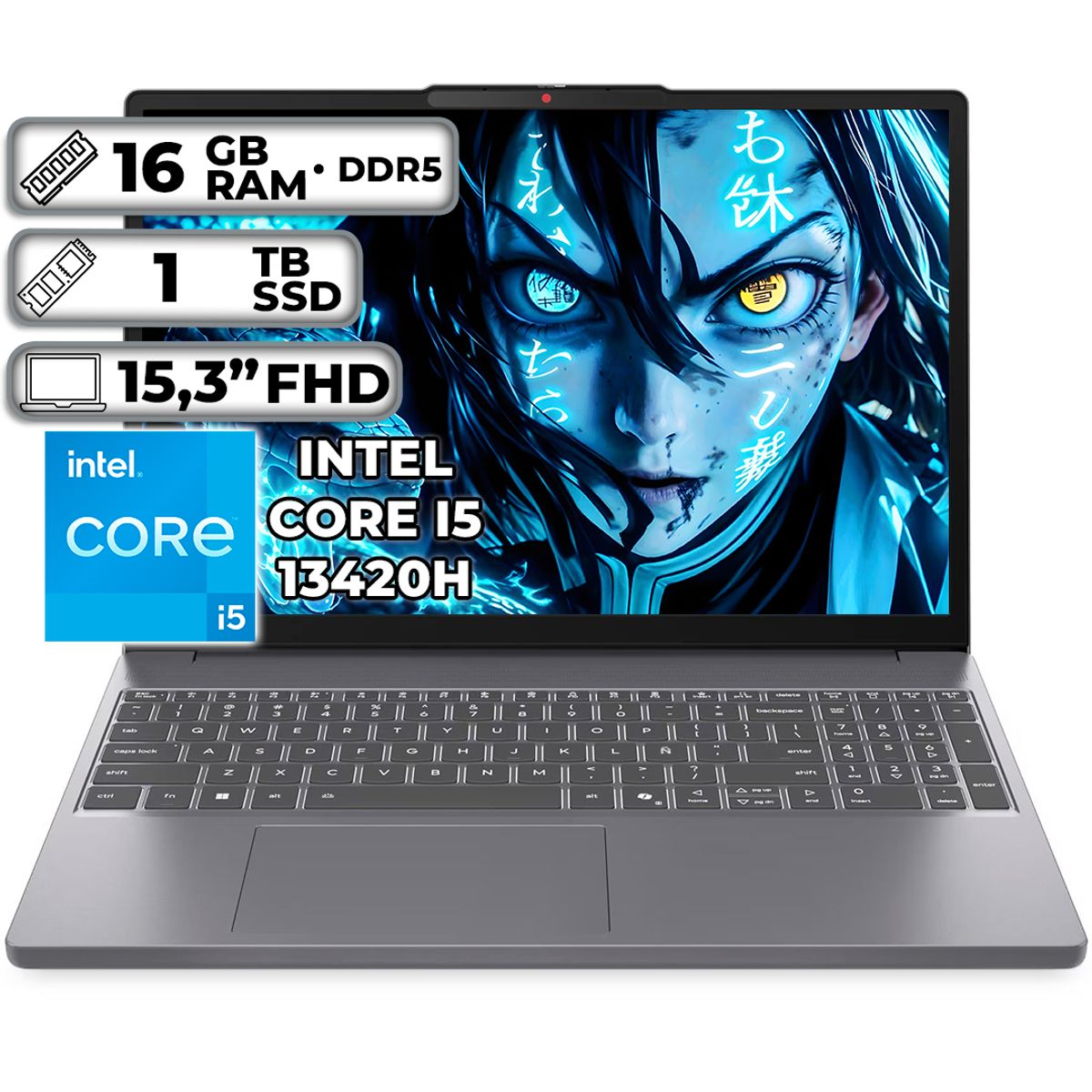 LENOVO - PORTÁTIL LENOVO INTEL CORE I5-13420H 16GB RAM 1TB SSD 153 FHD WUXGA