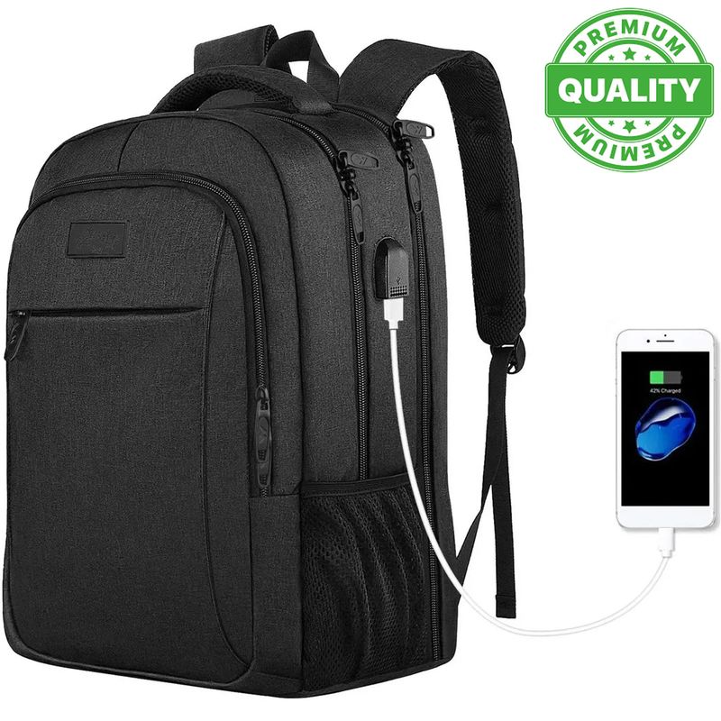 ONE PIXEL - Bolso Morral Portatil Impermeable Unisex Usb 6 Bolsillos