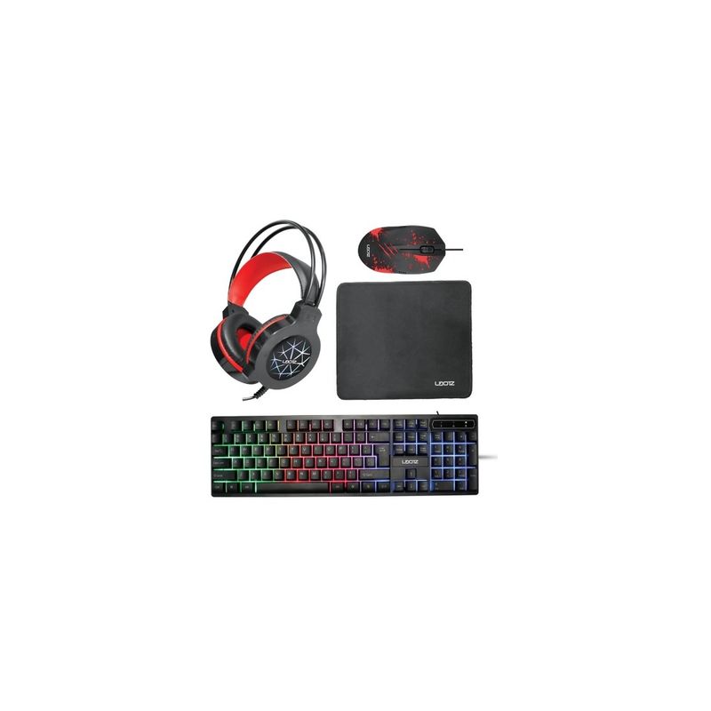 GENERICO - Combo Gamer 4 En 1 Teclado Mouse Diadema Pad Mouse Rgb