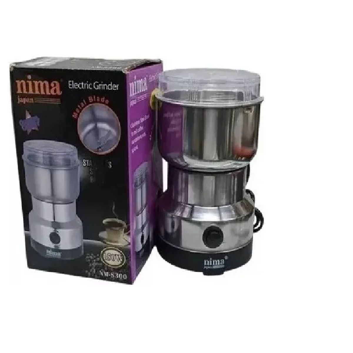 SKY - Prensa Francesa Café 1000ml Y Mini Molino Café Eléctrico