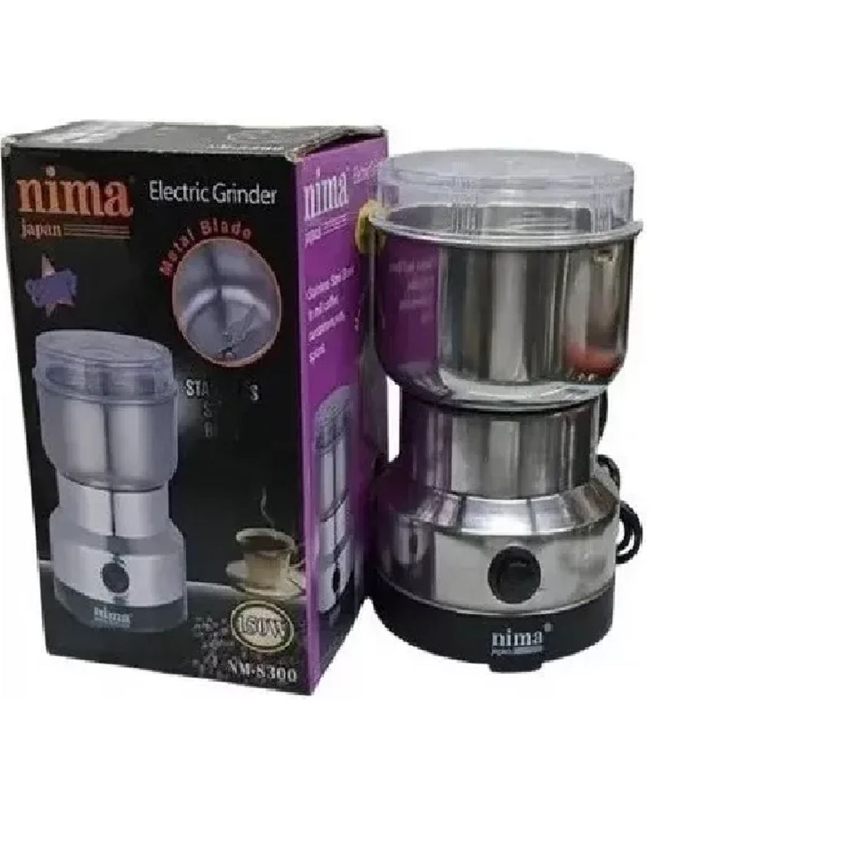 SKY - Prensa Francesa Café 1000ml Y Mini Molino Café Eléctrico