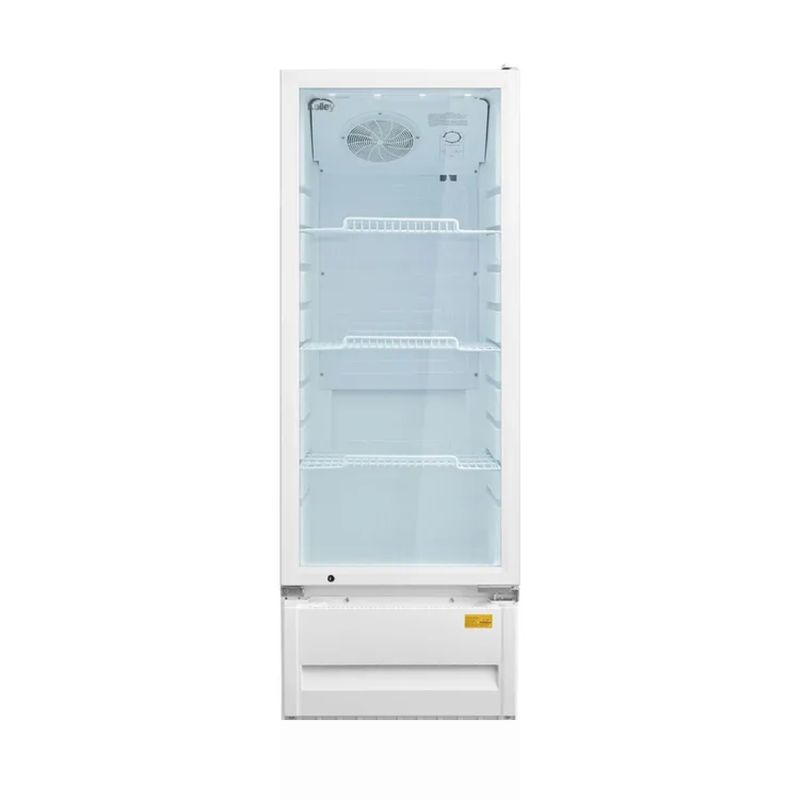 KALLEY - Nevera Vitrina KALLEY Frost Una puerta 211 Litros K-SC211L3 Blanco