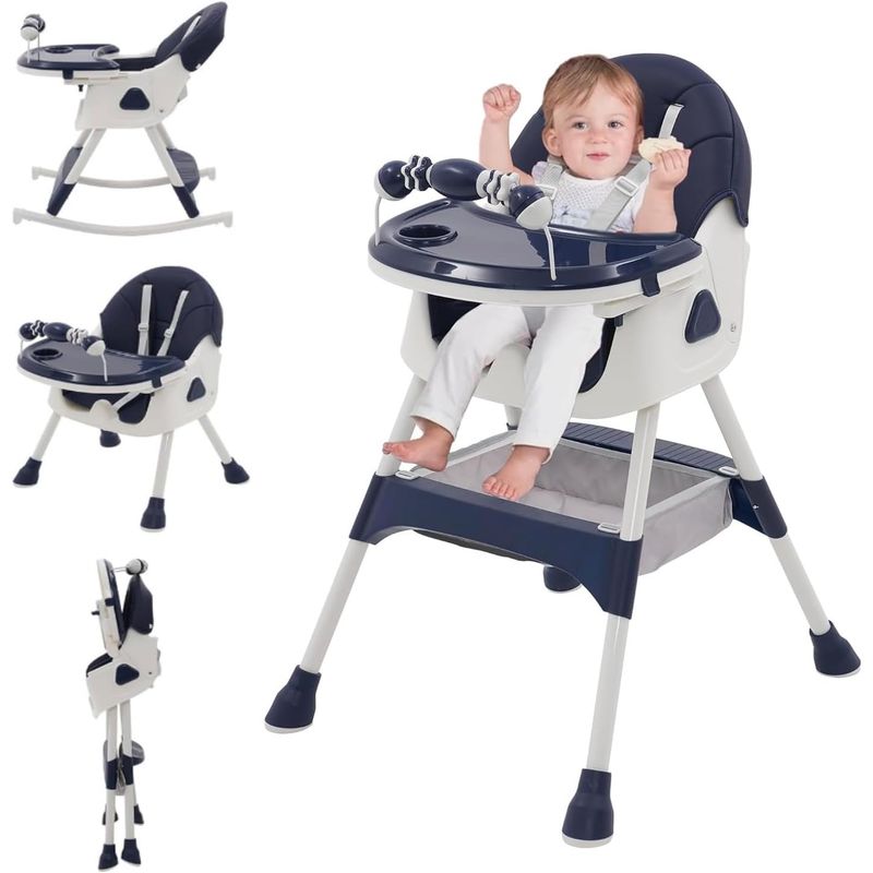 JON DI GROUP SAS - Silla Comedor Para Bebé 5-1 Bandeja Removible y Mecedora A