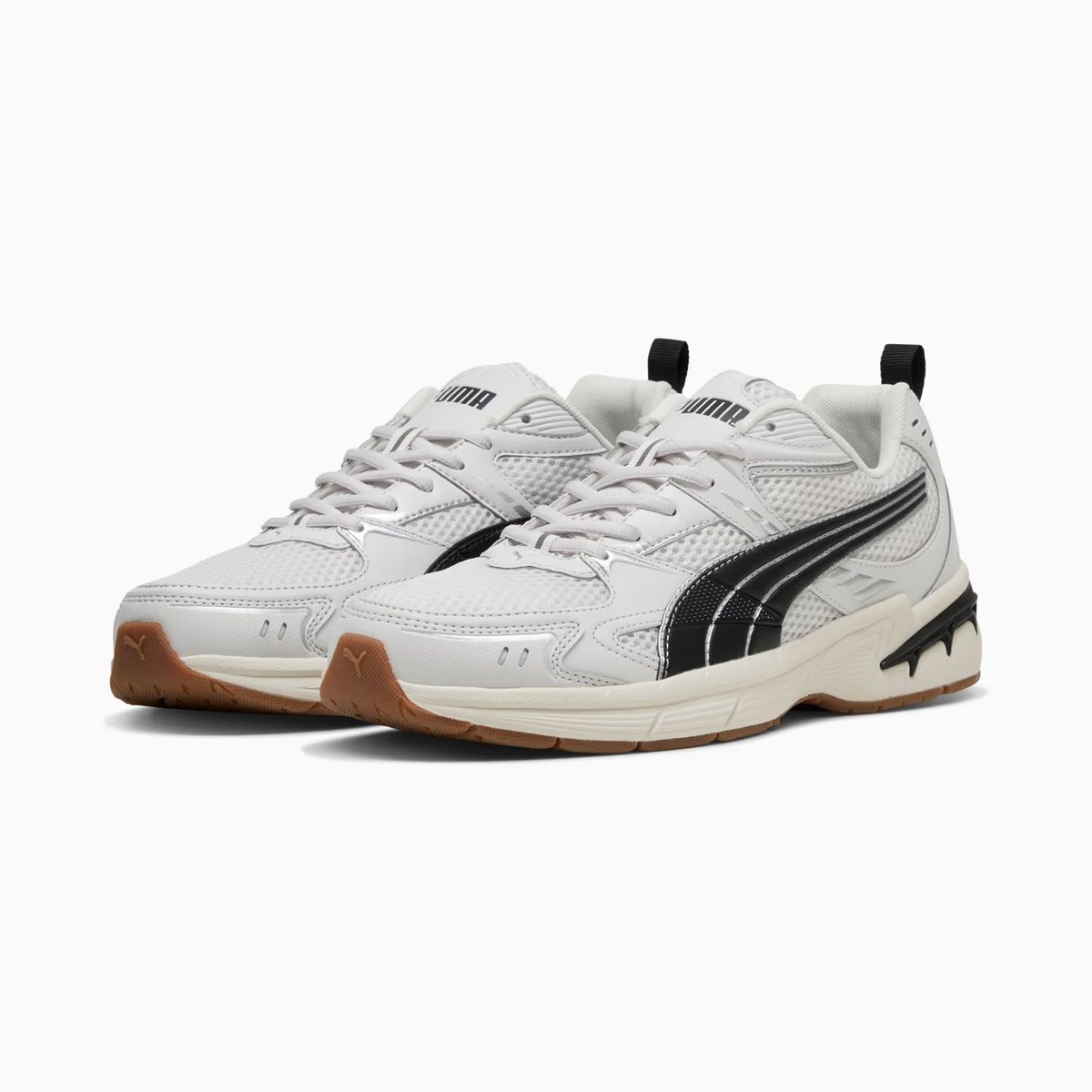 PUMA - Tenis Puma Hombre Milenio Tech 2000 402625‑03 Blanco Negro Retro
