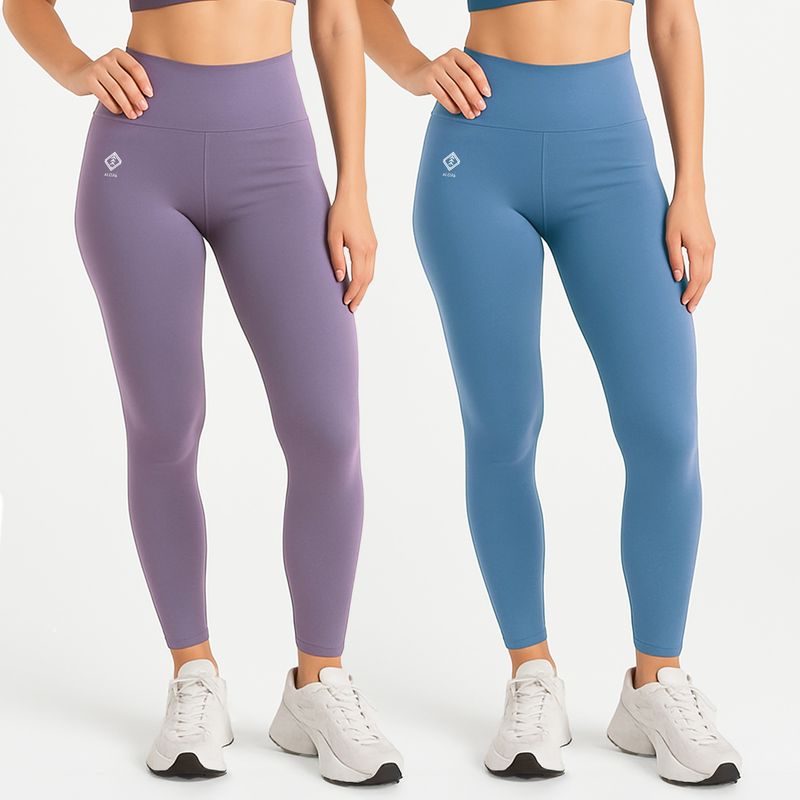 GENERICO - Set x2 Leggings Deportivos Mujer Alopa Cintura Alta Moldeadora Gym Yoga Running