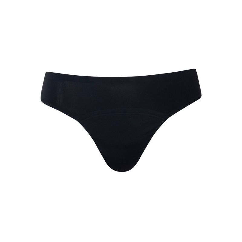 GENERICO - Tanga absorbente para flujo Leve  - Negro -