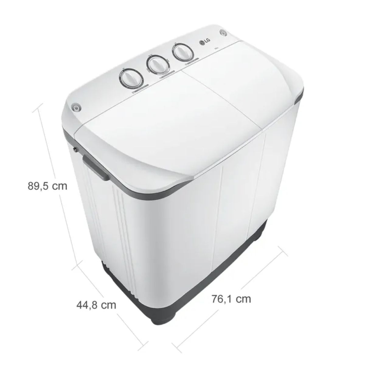 LG - Lavadora LG SemiAutomática Carga Superior 8KG WP8WMR Blanco