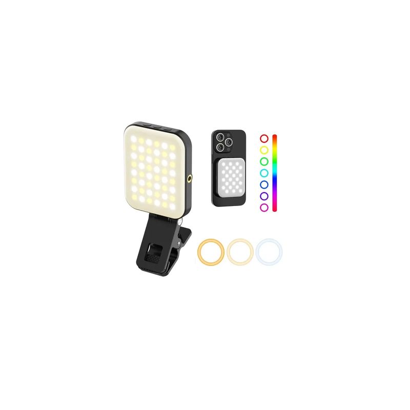 GENERICO - Luz Led Portátil Multicolor Rgb W80 Con Imán Para Celular