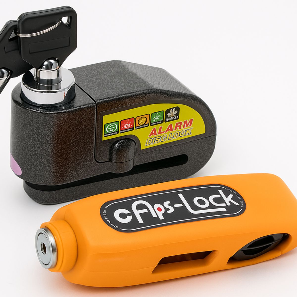 LUMBERMAN - Candado Moto Alarma Freno De Disco + Candado Manilar Seguro