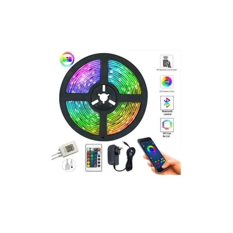 GENERICO - CINTA LUZ RGB BLUETOOTH 5M
