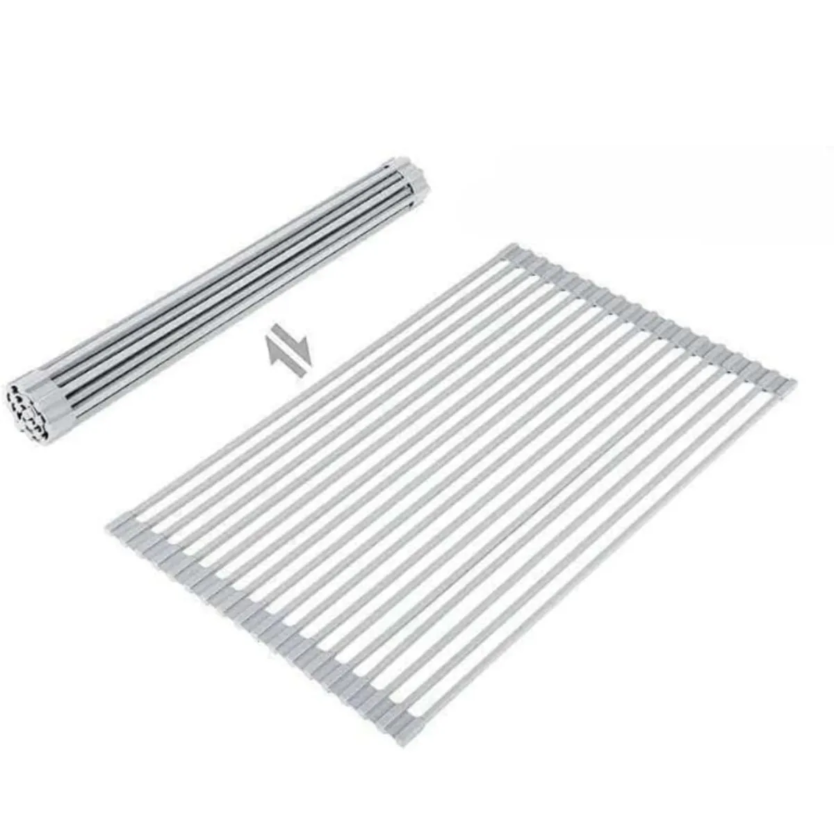 TRIPLE CLEAN - Escurridor De Platos Plano Enrollable Secaplatos